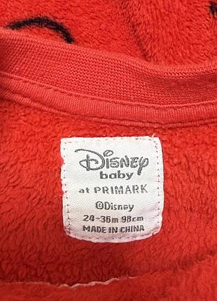 Піжама тепла primark mickey mouse червона 7