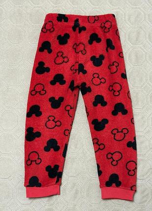 Піжама тепла primark mickey mouse червона 6