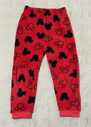 Піжама тепла primark mickey mouse червона 5