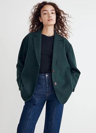 Фірмовий вовняний піджак жакет madewell the brushed oversized dorset blazer