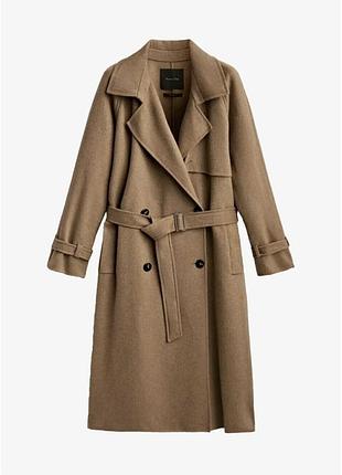 Пальто жіноче massimo dutti коричневе розмір s