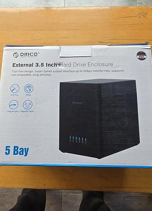 Док-станция orico ds500u3 для hdd 3.5 (до 5 дисков, usb 3.0)