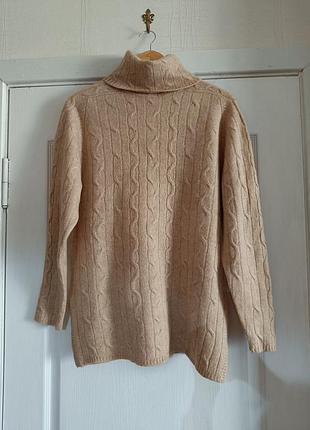 Розкішний светр/гольф jaeger 100% camel hair (верблюжа вовна), uk, розмір m.