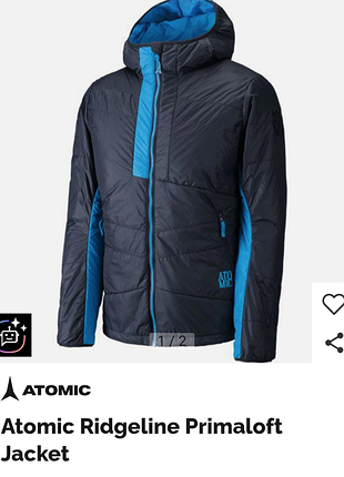 Технологичная куртка atomic ridgeline primaloft jacket, состояние отличное, единственный момент не зацеп на последнем фото, замеры в описании