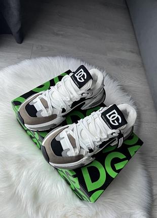 Кросівки d g gabbana дольче чорні сірі білі сірі