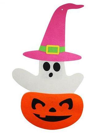Подвеска из фетра,"happy halloween"