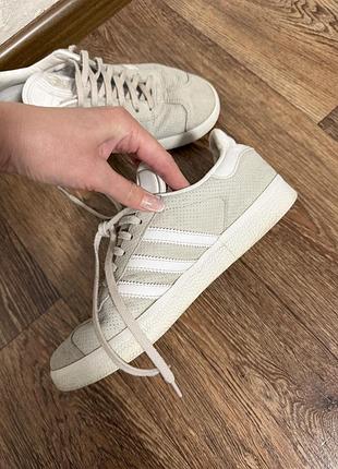 Кеди adidas gazelle сірі 4