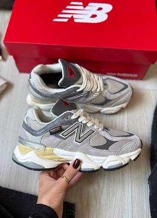 Термо кросівки new balance 9060 light grey cordura