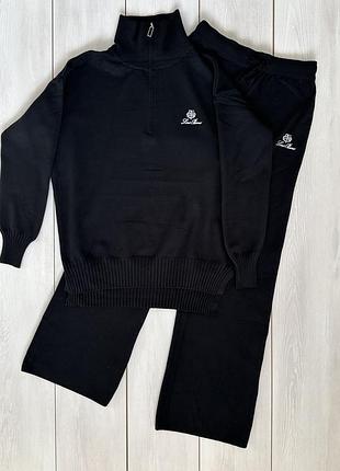 Спортивний костюм loro piana чорний
