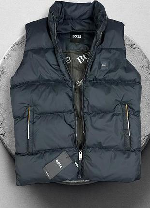 Новинка чоловіча жилетка boss blue