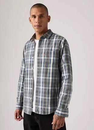 Чоловіча сорочка levi’s у клітинку, з довгим рукавом