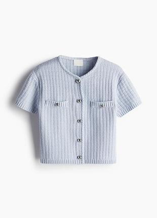 Кардиган жіночий h&m голубий на срібних ґудзиках
