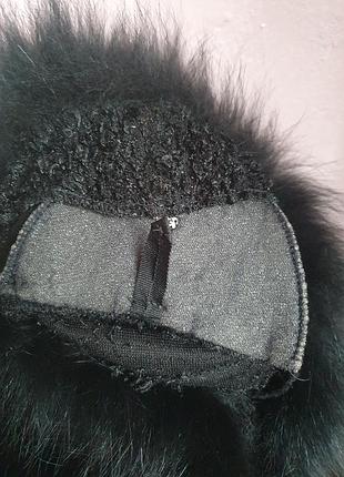 Черное платье тедди с мехом 7