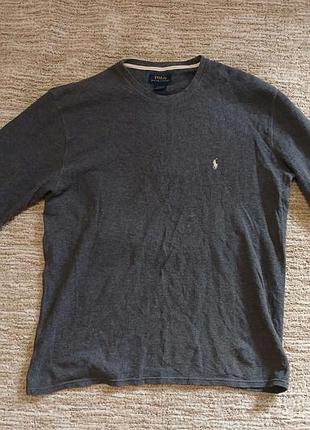 Лонгслів чоловічий polo ralph lauren сірий розмір xl