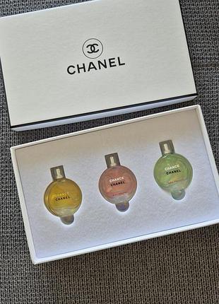 Комплект из трех миниатюр парфюма chanel