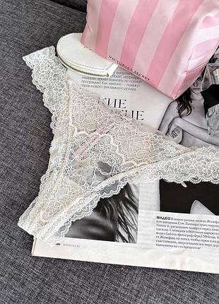 Трусики стрінги victoria's secret dream angels corded thong panty