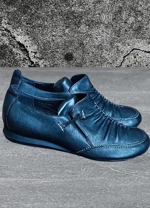 Черные кожаные туфли clarks active air  🖤