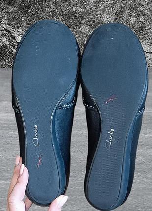 Черные кожаные туфли clarks active air  🖤 6
