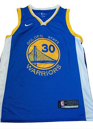 Майка чоловіча nike nba golden state warriors curry 30 синя розмір l поліестер
