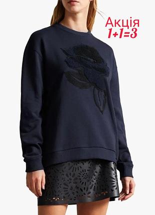 Толстовка ted baker darsena flower graphic sweatshirt світшот светр кофта джемпер