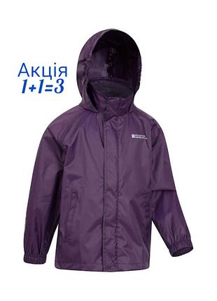 Водонепроникна куртка дощовик mountain warehouse purple pakka ii з мішком