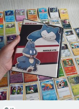 Альбом (байндер) для карток покемон ultra pro — snorlax & munchlax (gallery series)