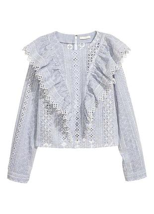 Кружевная блуза h&amp;m