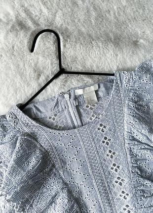Мереживна блуза h&m 3