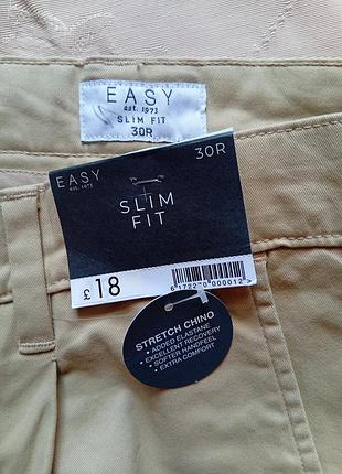Штани чиноси денім easy slim fit розмір w30/l32 — йде на 44. 8