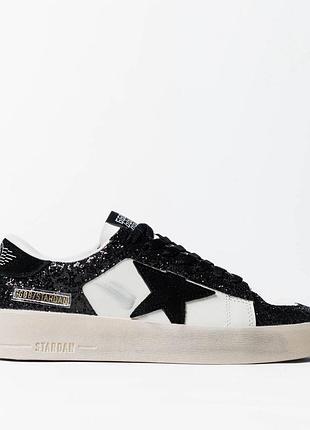 Golden goose ggdb stardan black white