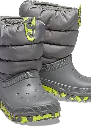 Утепленные сапоги crocs neo puff