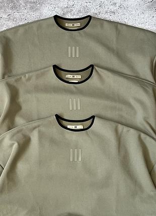 Світшот чоловічий adidas x fear of god athletics heavy crewneck оверсайз clay
