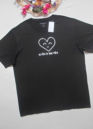 Хлопковая черная ночнушка батал с рисунком selfawear 💙🌹💙