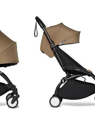 Коляска 2 в 1 babyzen yoyo² с люлькой bassinet (шасси black) коричневый
