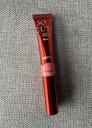 Рідкі гелеві рум'яна ln pro so cute liquid gel blush 102 soft coral