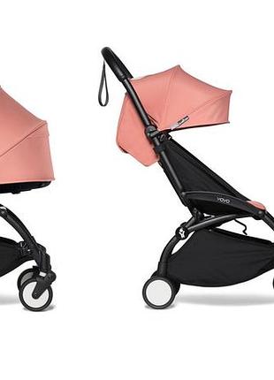 Коляска 2 в 1 babyzen yoyo² с люлькой bassinet (шасси black) имбирный