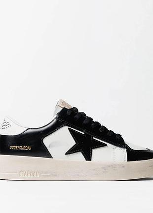 Golden goose ggdb stardan black white