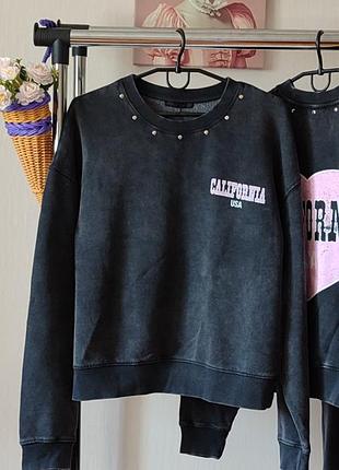 Виварений світшот оверсайз зара zara розмір м