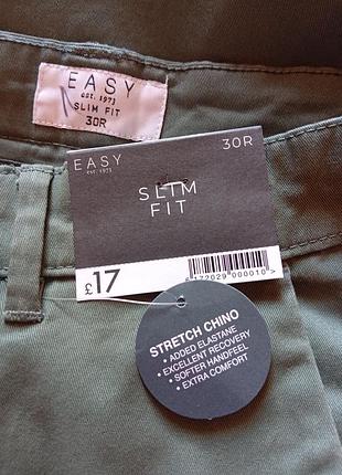 Штани чиноси денім easy slim fit розмір w30/l31 — йде на 44. 8
