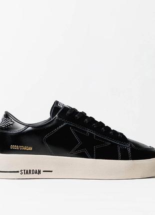 Golden goose ggdb stardan black white