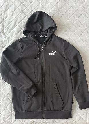 Худі чоловіче puma m фліс чорне