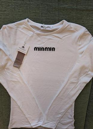 Лонгслів жіночий minmin білий утеплений