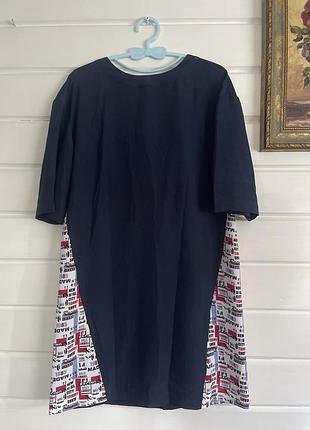 Сукня tommy jeans,m,темно синя,комбінована,нова,сток,на підкладці