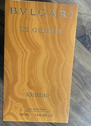 Парфумована вода bvlgari le gemme ambero 100 мл
