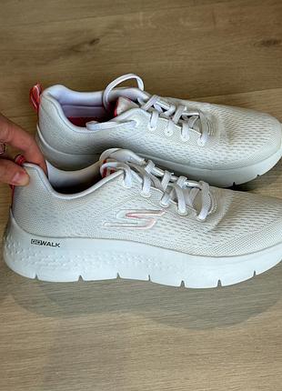 Кросівки жіночі skechers go walk білі, розмір 37, довжина устілки 24 см