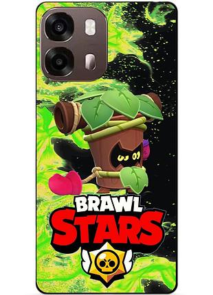Чехол силиконовый бампер для oppo a6s с героем бравл транк brawl
