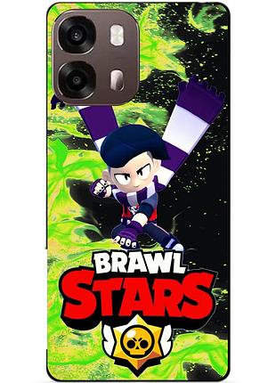 Чехол силиконовый бампер для oppo a6s с героем бравл эдгар brawl