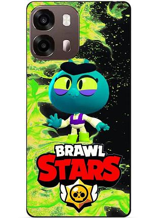 Силіконовий бампер чохол для oppo a6s з героєм бравл єва brawl