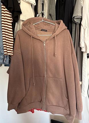 Худі жіноче stradivarius коричневе