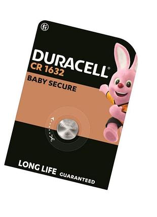 Батарейка "таблетка" літієва 3.0v cr1632 блістер duracell